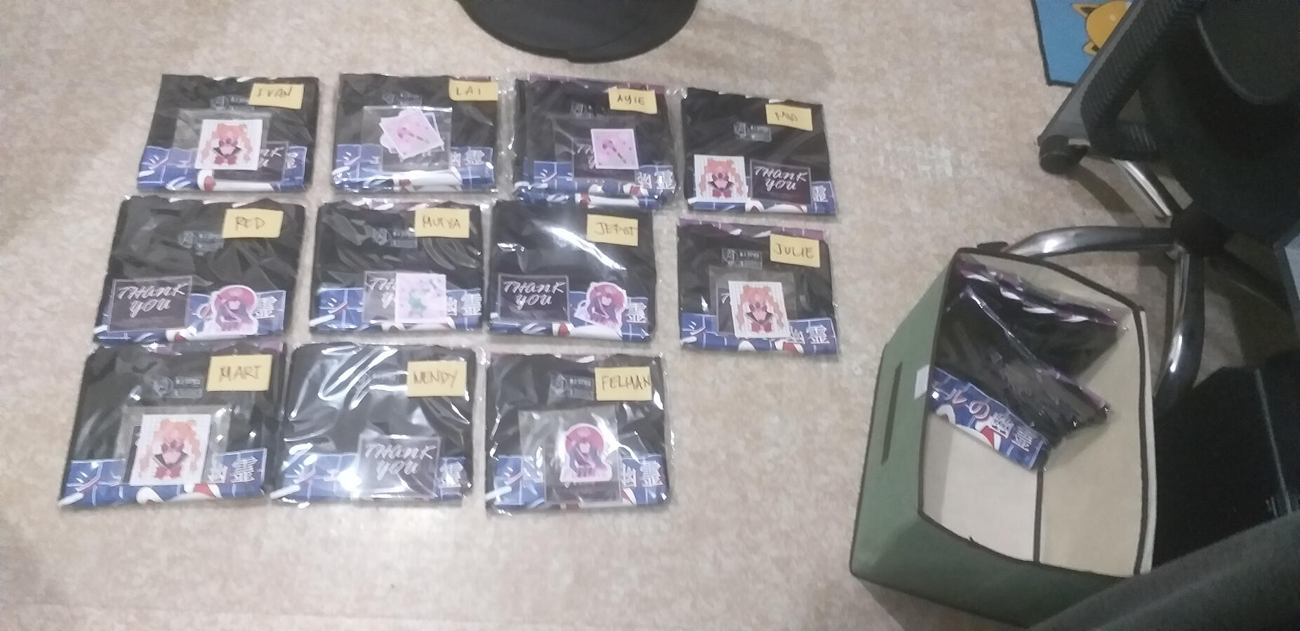 Packing orders Packing orders